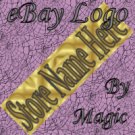 Gold Satin Texture Customized eBay Store Logo 310 X 90 #L057