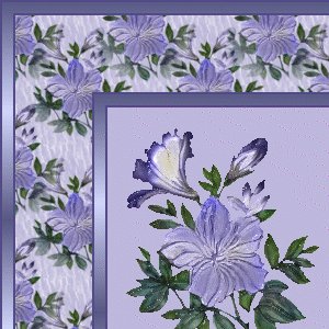 Blue Periwinkle Floral Ebay, OLA, Overstock Ad Listing Template Html Web Page #048
