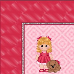 Pink Girl with Puppy Ebay, OLA, Overstock Ad Listing Template Html Web Page #054