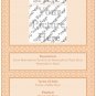 Orange Flower Pattern Ebay, OLA, Overstock Ad Listing Template Html Web Page #093