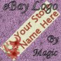 Lilys on Pale Green Customized eBay Store Logo 310 X 90 #L064