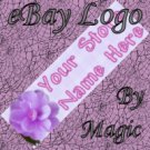 Purple Flower Customized eBay Store Logo 310 X 90 #L065
