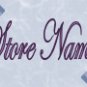 Purple Flowers Blue Ribbon Customized eBay Store Logo 310 X 90 #L080