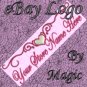 Heart Scroll Design Customized eBay Store Logo 310 X 90 #L082
