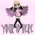 Pink Anime Fairy My Space, eBay My World, Web Icon #M008