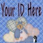 Blue Country Teddy Bear My Space, eBay My World, Web Icon #M009
