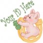 Lucky Horse Shoe Pig My Space, eBay My World, Web Icon #M010