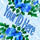 Blue Roses My Space, eBay My World, Web Icon #M011