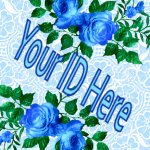 Blue Roses My Space, eBay My World, Web Icon #M011