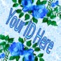 Blue Roses My Space, eBay My World, Web Icon #M011