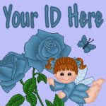 Blue Rose Fairy My Space, eBay My World, Web Icon #M017