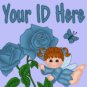 Blue Rose Fairy My Space, eBay My World, Web Icon #M017