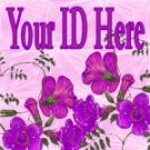 Purple Flowers My Space, eBay My World, Web Icon #M020