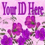 Purple Flowers My Space, eBay My World, Web Icon #M020