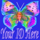 Bright Multi-Colored Butterfly My Space, eBay My World, Web Icon #M023