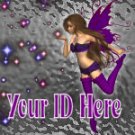Purple Star Fairy My Space, eBay My World, Web Icon #M025