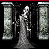 Gothic Scene with Girl Ebay, OLA, Overstock Ad Listing Template Html Web Page #095