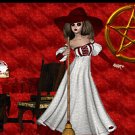 Wiccan Scene with Witch and Pentagram Ebay, OLA, Overstock Ad Listing Template Html Web Page #096