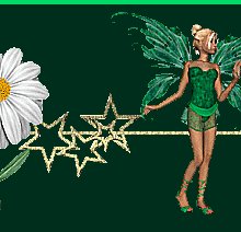 Green Fairy with Daisy Ebay, OLA, Overstock Ad Listing Template Html Web Page #117