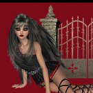 Gothic Girl Scene on Red Ebay, OLA, Overstock Ad Listing Template Html Web Page #120