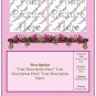 Pink Rose Bar Ebay, OLA, Overstock Ad Listing Template Html Web Page #124