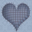 Blue Country Heart eCrator Store Logo Set Web Set OOAK #E06