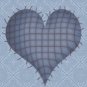 Blue Country Heart eCrator Store Logo Set Web Set OOAK #E06