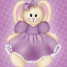 Purple Stuffed Bunny Rabbit eCrator Store Logo Set Web Set OOAK #E07