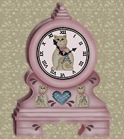 Kitty Cat Country Clock eCrator Store Logo Set Web Set OOAK #E08