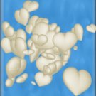 White Hearts on Blue eCrator Store Logo Set Web Set OOAK #E11
