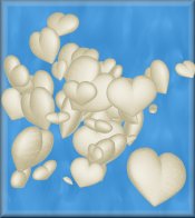 White Hearts on Blue eCrator Store Logo Set Web Set OOAK #E11