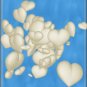 White Hearts on Blue eCrator Store Logo Set Web Set OOAK #E11