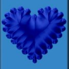 Blue Heart on Blue eCrator Store Logo Set Web Set OOAK #E12