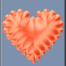 Orange Heart on Blue eCrator Store Logo Set Web Set OOAK #E13