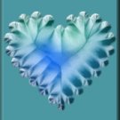 Aqua Heart on Aqua eCrator Store Logo Set Web Set OOAK #E17