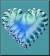 Aqua Heart on Aqua eCrator Store Logo Set Web Set OOAK #E17