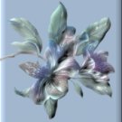 Floral on Light Blue eCrator Store Logo Set Web Set OOAK #E18