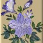 Blue Flowers on Beige eCrator Store Logo Set Web Set OOAK #E22