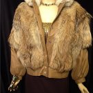 Vintage Coyote & Leather Jacket/Vest