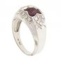 Pink Tourmaline Diamond 14K White Gold Ring