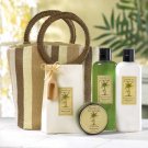 COCONUT-LIME TROPICAL BATH TOTE