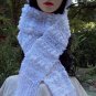 White Boucle Hat & Scarf Set Handmade Crochet
