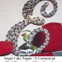 Swarovski Crystal Cake Toppers 5 inch