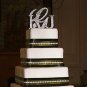 3 Piece Monogram Crystal Cake Toppers