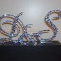 3 Piece Monogram Crystal Cake Toppers
