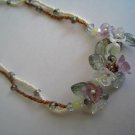 FLOWER AND LEAVES NECKLACE