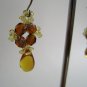 Czech and Drop Beads Honey Earrings