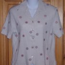 ALFRED DUNNER- WOMANS SHORT SLEEVE TOP - SIZE PETITE SMALL