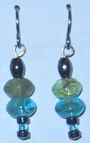 Hematite Pierced Earrings