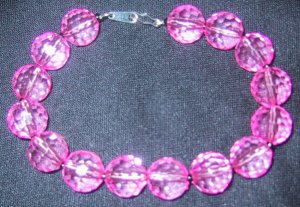 Pink w/ hematite seed beads